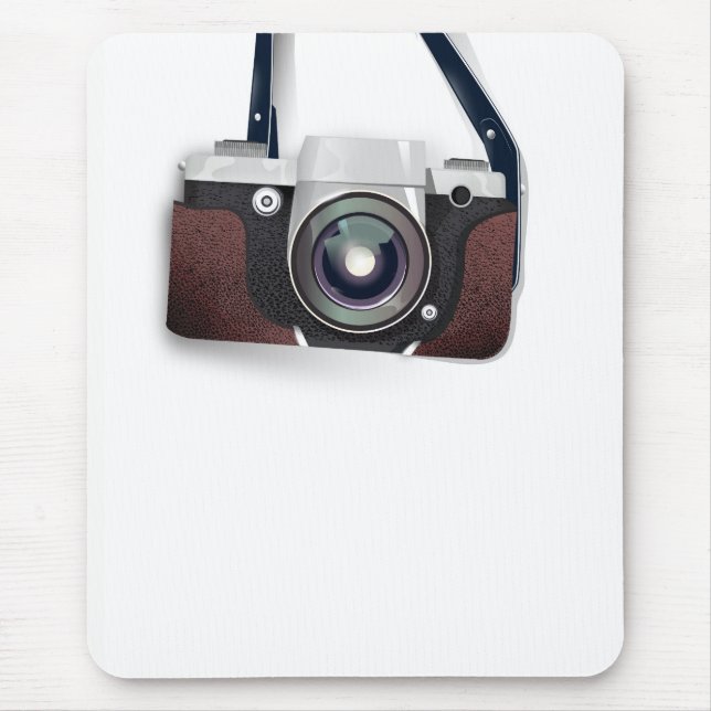 Vintage Style Vintage camera Mouse Pad (Front)