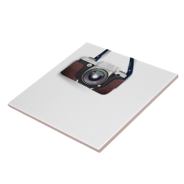 Vintage Style Vintage camera Tile (Side)