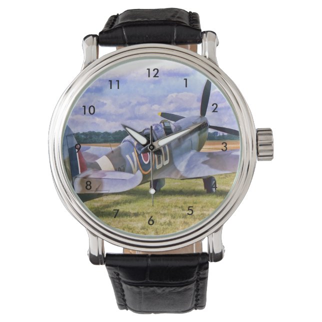 Vintage style watch - Spitfire design (Front)