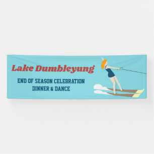 Vintage-style Waterski Banner