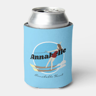 Vintage-style Waterski Can Cooler