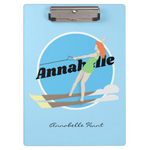 Vintage-style Waterski Clipboard