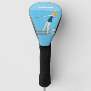 Vintage-style Waterski Golf Head Cover