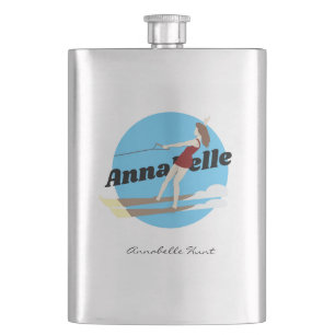 Vintage-style Waterski Hip Flask