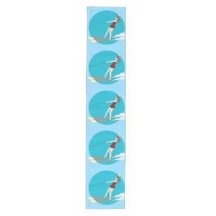 Vintage-style Waterski Medium Table Runner