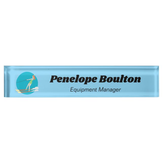 Vintage-style Waterski Nameplate (Front)