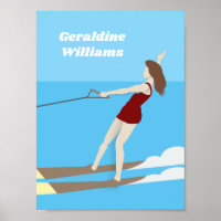 Vintage-style Waterski