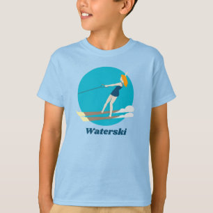 Vintage-style Waterski T-Shirt