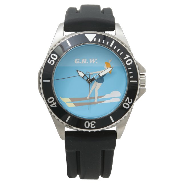 Vintage-style Waterski Watch (Front)