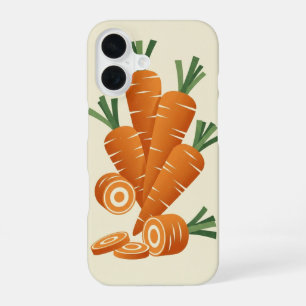 Vintage Stylised Carrots iPhone 16 Case