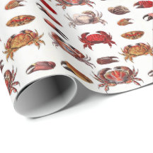 Vintage Stylised Crabs and Crab Claws