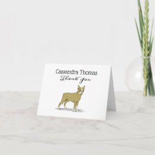 Vintage Stylised French Bulldog C Thank You Card