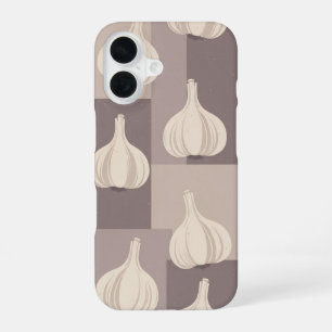 Vintage Stylised Garlic Pattern iPhone 16 Case