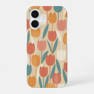 Vintage Stylised Tulips iPhone 16 Case