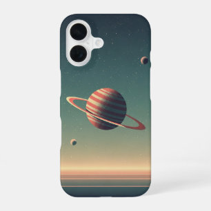 Vintage Stylized Planet iPhone 16 Case