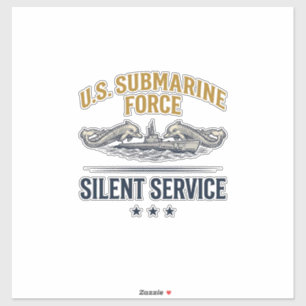 Vintage Submarine Force Silent Service Vector Desi
