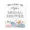 Vintage Succulent Floral Bridal Shower Welcome