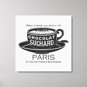Vintage Suchard Chocolat Ad Canvas Print