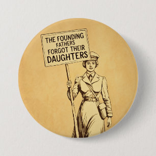 Vintage Suffragette Feminist Protest Art 7.5 Cm Round Badge