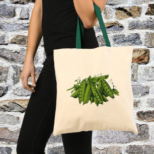 Vintage Sugar Snap Peas, Foods, Healthy Vegetables Tote Bag