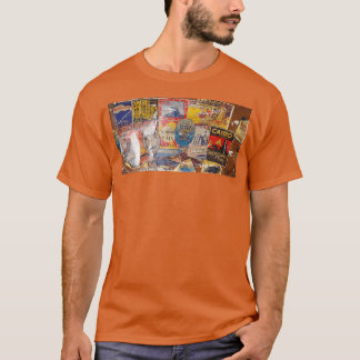 Vintage Suitcase Travel Stickers T-Shirt