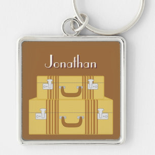 Vintage Suitcases Key Ring