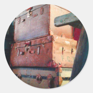 Vintage Suitcases Stickers