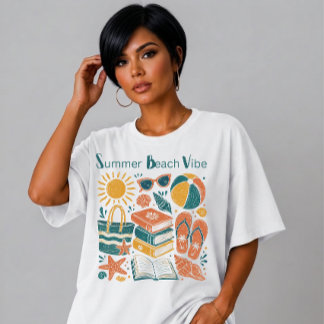 Vintage Summer Beach Vibe Holiday Tri-Blend Shirt