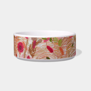 Vintage Summer Boho Wildflower Pampas Grass Bowl