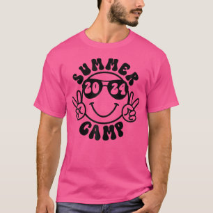 Vintage Summer Camp 2024 Funny Camping Matching Fa T-Shirt