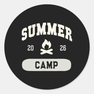 Vintage Summer Camp 2026 Host Squad Staff Nurse Au Classic Round Sticker