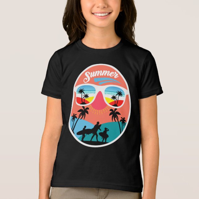 Vintage Summer Design-68265 Tri-Blend Shirt (Front)