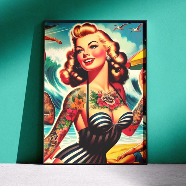 Vintage Summer Girl Poster (Creator Uploaded)