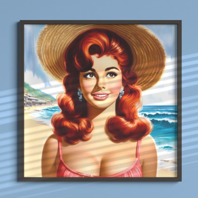 Vintage Summer Pin-up Poster (Creator Uploaded)