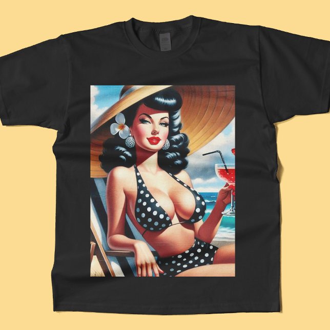Vintage Summer Pin Up T-Shirt (Creator Uploaded)