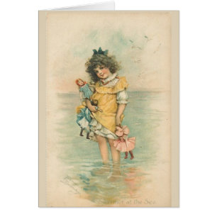 Vintage - Summer Play at the Seashore,