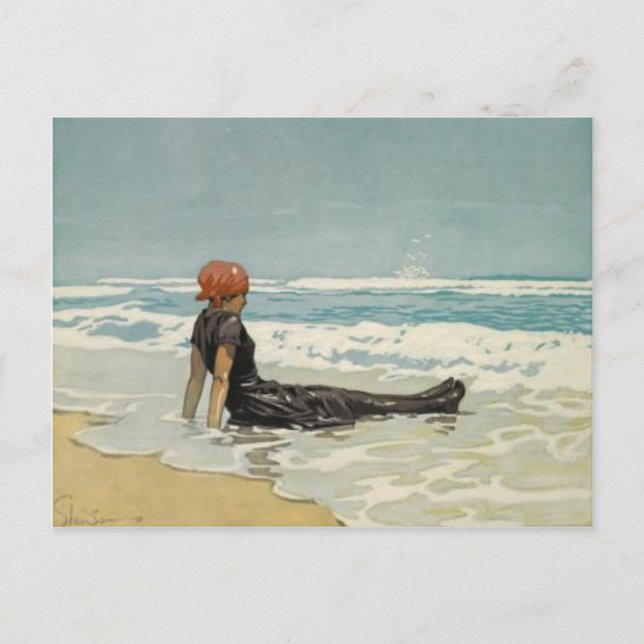 Vintage Summer Postcard From The Beach [no text] (Front)
