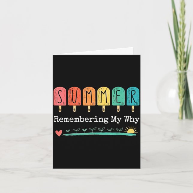 Vintage summer remembering why funny professors card (Front)