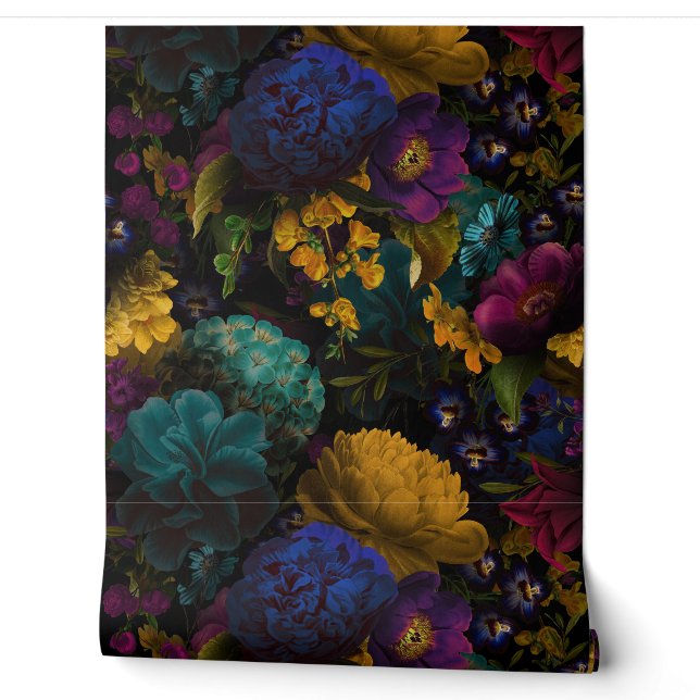 Vintage Summer Romanticism Maximalism heritage Wallpaper (Unrolling)