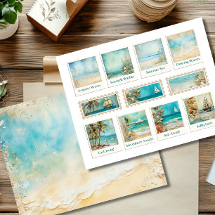 Vintage Summer Sailing Ephemera Accents