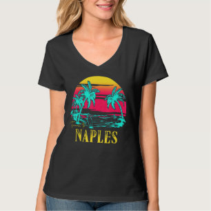 Vintage Summer Travel To Naples Beach Vacation Sun T-Shirt