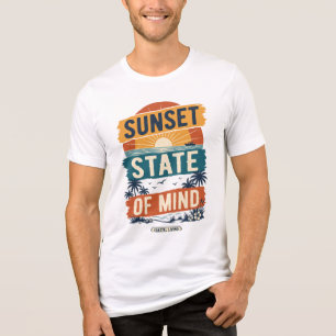 Vintage Summer Vacation Design Tri-Blend Shirt