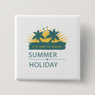 Vintage Sun-Drenched Retro 70s Summer Laptop Skin 15 Cm Square Badge