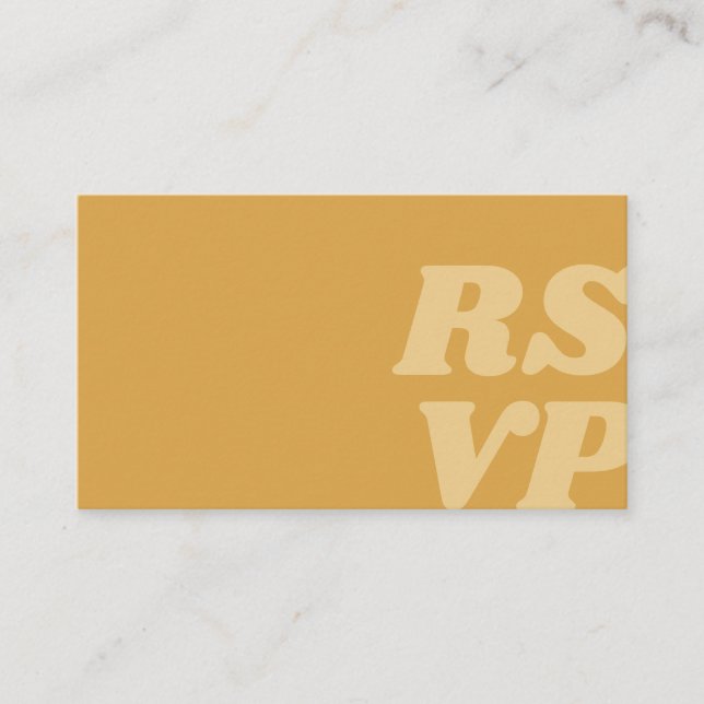 Vintage Sun Wedding Invitation RSVP Card (Front)