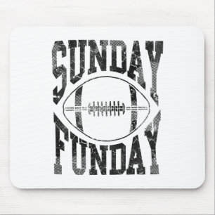 Vintage Sunday Funday Footll Men Women Kids Mouse Pad