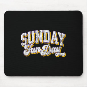 Vintage Sunday Funday Minnesota Football Retro Fun Mouse Pad