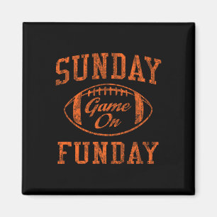 Vintage Sunday Funday T Shirt Cleveland Football R Magnet
