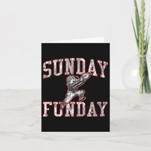 Vintage Sunday Funday T Shirt New England Football Card