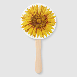 Vintage Sunflower Happy Flower Hand Fan