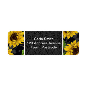 Vintage sunflower pattern